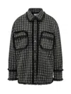Msgm Graphic Logo T-shirt In Gray