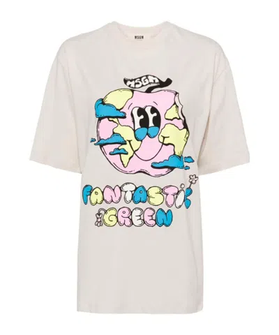 MSGM GRAPHIC PRINT T-SHIRT