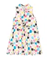 Msgm Graphic-print Drawstring Dress In White