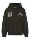 Msgm Graphic-print Hoodie In Black