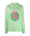Msgm Graphic-print Organic Cotton Hoodie