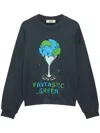 Msgm Graphic-print Sweatshirt In 灰色