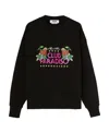 Msgm Graphic-print Sweatshirt In Black