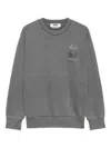 Msgm Graphic-print Sweatshirt In Gray