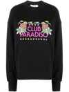 Msgm Graphic-print Sweatshirt In Schwarz