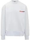 Msgm Graphic-print Sweatshirt In White