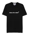 Msgm Follow The Rabbit T-shirt In Black