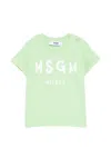 Msgm Graphic-print T-shirt In Green