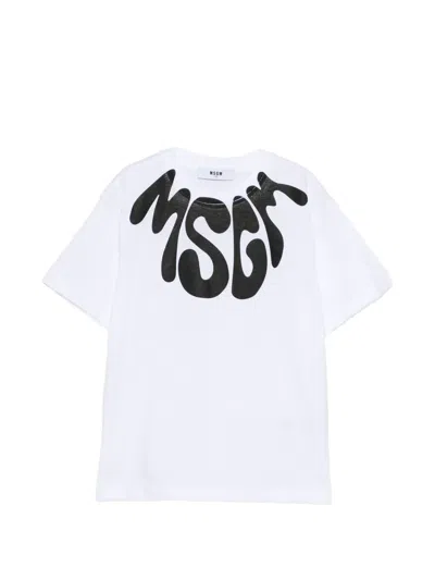 Msgm Graphic-print T-shirt In White