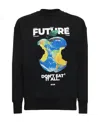 Msgm Graphic-printed Crewneck Sweatshirt