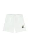 Msgm Graphic Shorts In White
