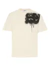 Msgm Graphic T-shirt In Neutral