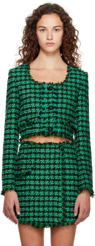 MSGM GREEN CHECK JACKET