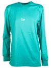 Msgm Green Cotton T-shirt In Blue