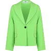 MSGM GREEN JACKET FOR GIRL WITH LOGO