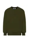 Msgm Green Sweatshirt For Boy With Logo In Green