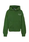 Msgm Green Sweatshirt For Kids With Loho In Green