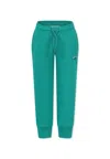 Msgm Green Trousers For Girl With Logo In Green