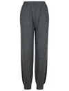 Msgm Elasticated-waist Wool Track Pants In Grey