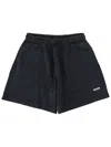 Msgm Relaxed Fit Lightly Washed Shorts In Gray