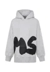 Msgm Logo-print Dress In Gray