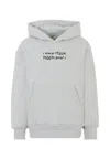Msgm Grey Sweatshirt For Boy With Writing In Gray