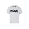 Msgm Grey T-shirt For Kids With Logo In Grey