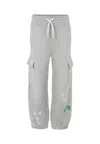 Msgm Grey Trousers For Boy With Logo In Gray