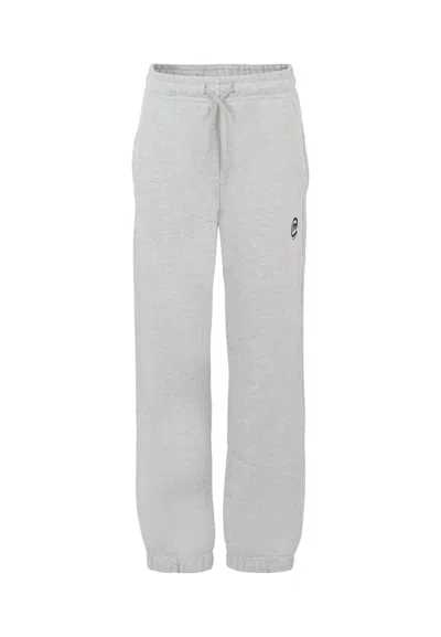 Msgm Kids' Grey Trousers For Boy With Logo In Gray