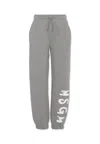 Msgm Grey Trousers For Kids With Logo In Gray