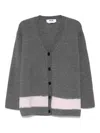 Msgm Cardigan In Gray