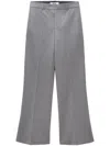 Msgm Tailored High-waisted Straight Leg Trousers In Grey