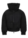 Msgm Heart-applique Puffer Jacket In Black