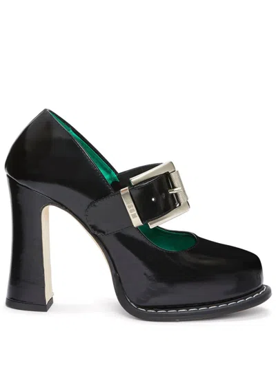 Msgm High-heel Buckled Pumps In 黑色