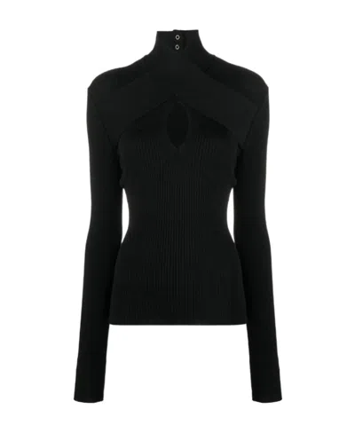 MSGM MSGM WRAP DETAIL TURTLENECK TOP