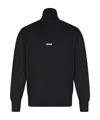 Msgm Sweatshirt With Micro Logo In Black