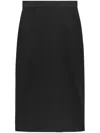 Msgm Maxirock Mit Logo-print In Black