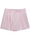 Msgm Bundfaltenshorts Mit Hohem Bund In Rosa