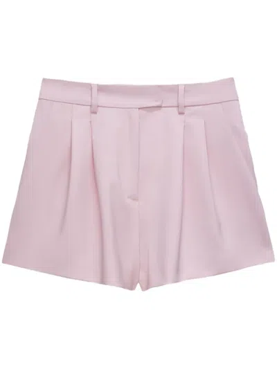 Msgm Bundfaltenshorts Mit Hohem Bund In Rosa