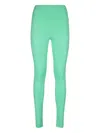 Msgm High-waist Leggings In Green