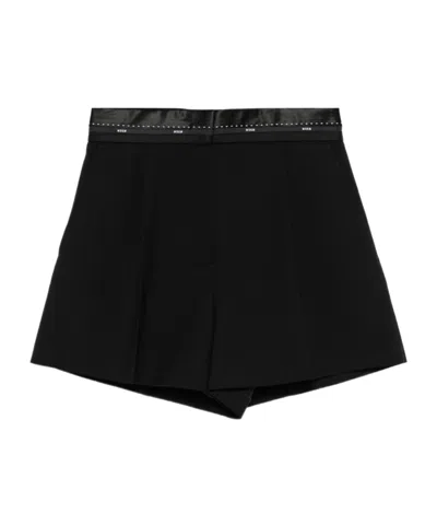 MSGM MSGM HIGH WAIST PLEATED SHORTS
