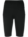 Msgm Shorts Mit Hohem Bund In Black
