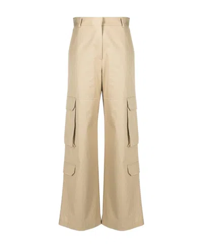 MSGM HIGH-WAISTED CARGO TROUSERS