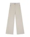 Msgm High-waisted Straight-leg Trousers In White