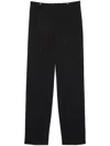 Msgm High-waisted Trousers In Black