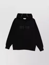 Msgm Hooded Kangaroo Pocket Sweater In Black
