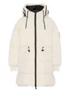 Msgm Hooded Quilted Coat In Neutral