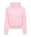 Msgm Hooded Sweater In Pink