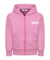 Msgm Hooded Sweater In Pink
