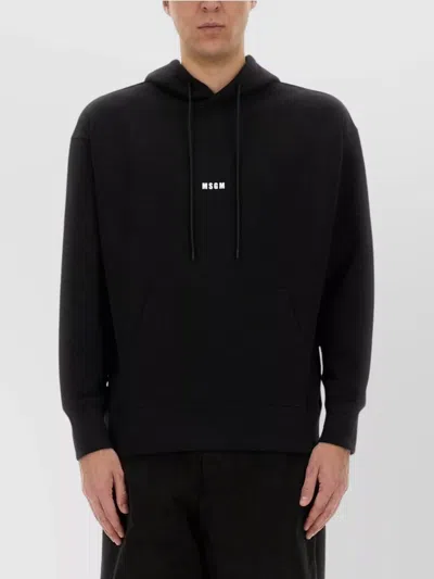 MSGM HOODED SWEATSHIRT KANGAROO POCKET